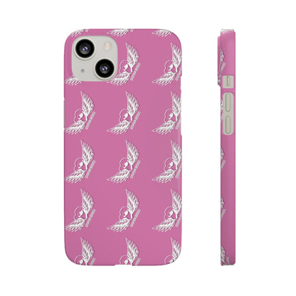 Seraphim Bridges White Snap Cases Pattern Pink