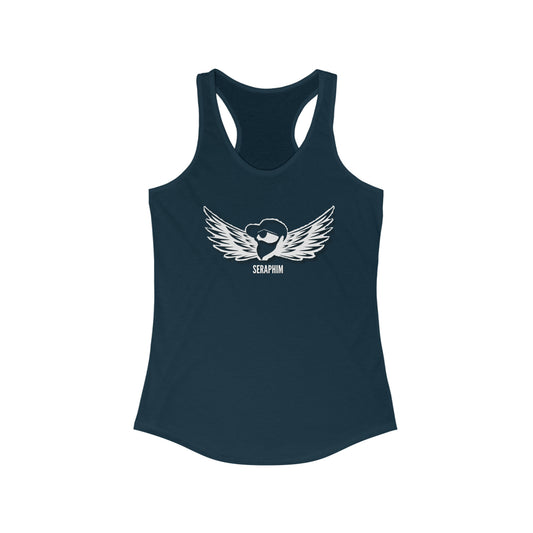 Women's Ideal Racerback Tank White Design