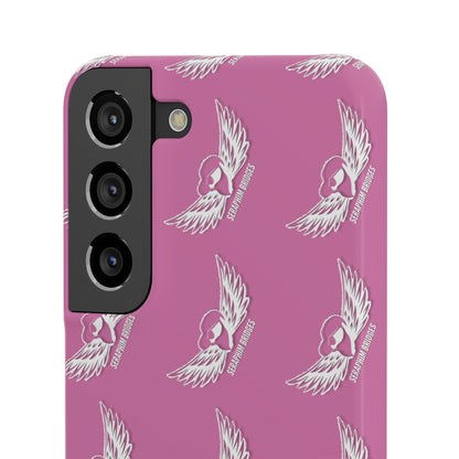 Seraphim Bridges White Snap Cases Pattern Pink