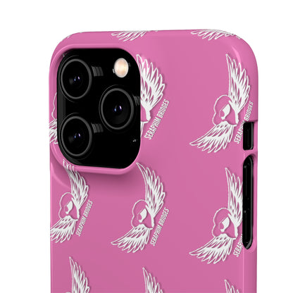 Seraphim Bridges White Snap Cases Pattern Pink