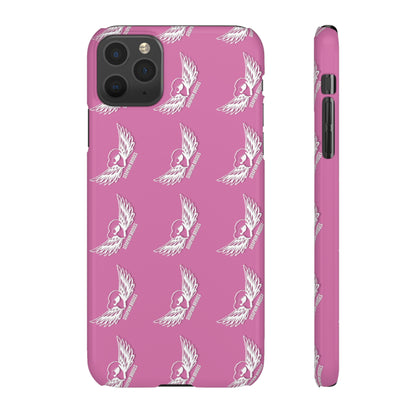 Seraphim Bridges White Snap Cases Pattern Pink