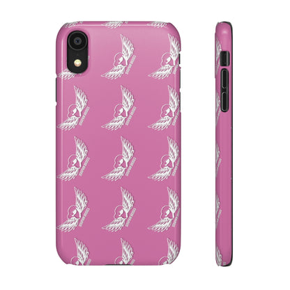 Seraphim Bridges White Snap Cases Pattern Pink