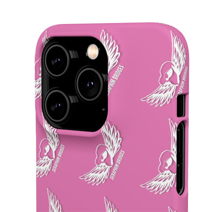 Seraphim Bridges White Snap Cases Pattern Pink