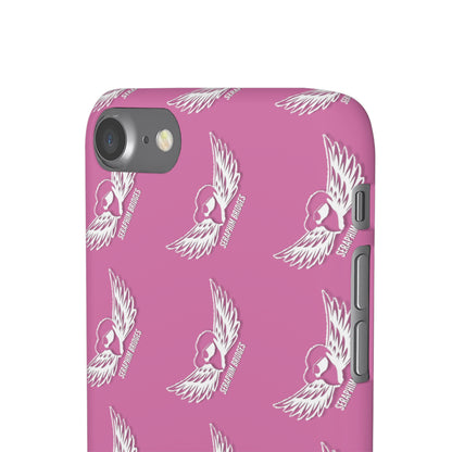 Seraphim Bridges White Snap Cases Pattern Pink