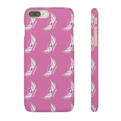 Seraphim Bridges White Snap Cases Pattern Pink