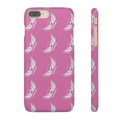 Seraphim Bridges White Snap Cases Pattern Pink