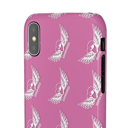 Seraphim Bridges White Snap Cases Pattern Pink