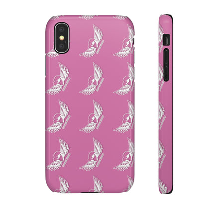 Seraphim Bridges White Snap Cases Pattern Pink