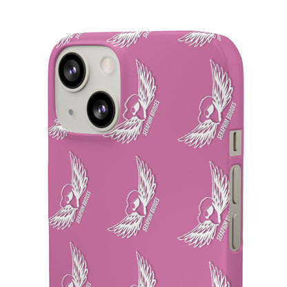 Seraphim Bridges White Snap Cases Pattern Pink