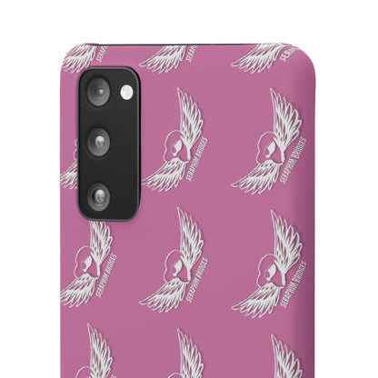 Seraphim Bridges White Snap Cases Pattern Pink