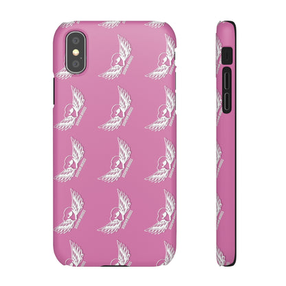 Seraphim Bridges White Snap Cases Pattern Pink