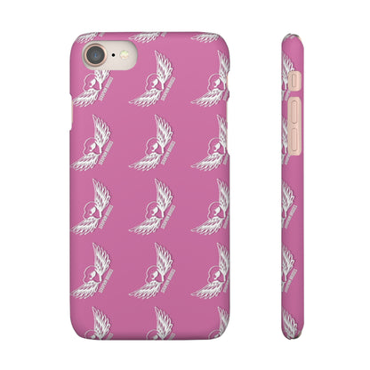 Seraphim Bridges White Snap Cases Pattern Pink