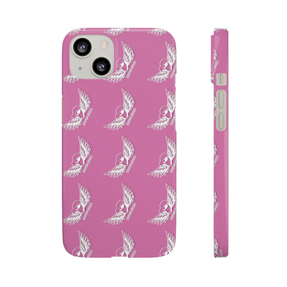 Seraphim Bridges White Snap Cases Pattern Pink