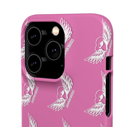 Seraphim Bridges White Snap Cases Pattern Pink