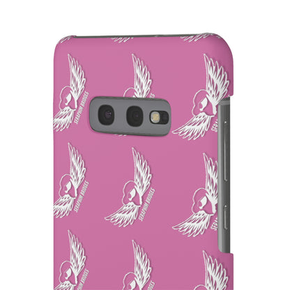 Seraphim Bridges White Snap Cases Pattern Pink