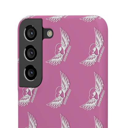 Seraphim Bridges White Snap Cases Pattern Pink