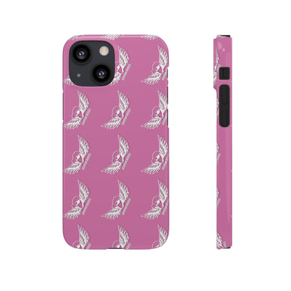 Seraphim Bridges White Snap Cases Pattern Pink