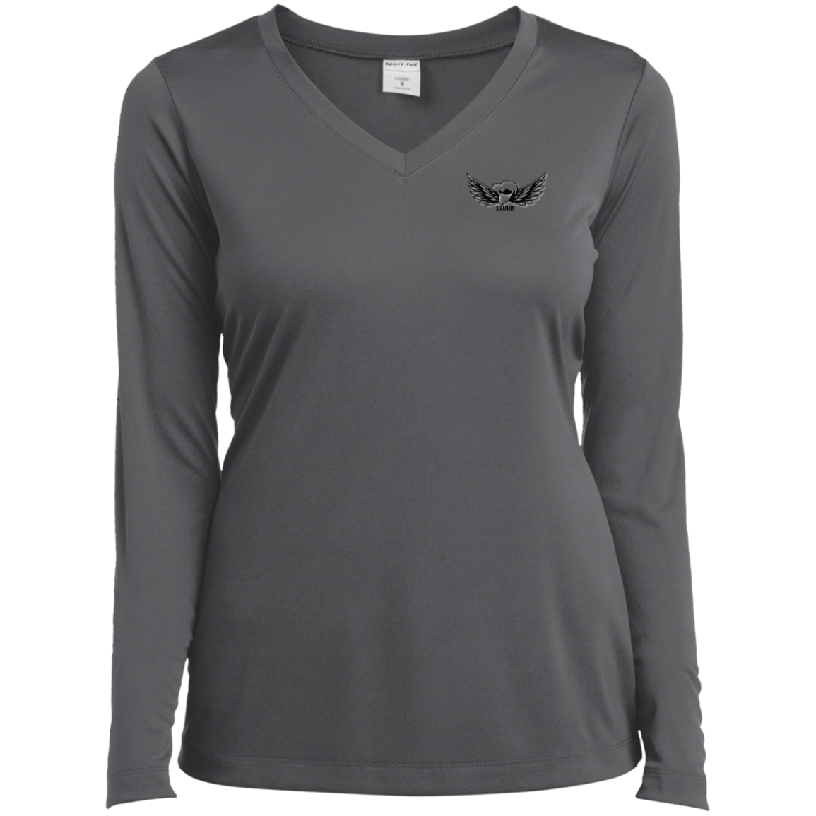 Seraphim Ladies’ Long Sleeve Performance V-Neck Tee