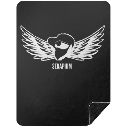 Seraphim's Fluff Tortilla- Premium Black Sherpa Blanket 60x80