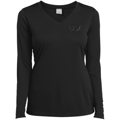 Seraphim Ladies’ Long Sleeve Performance V-Neck Tee